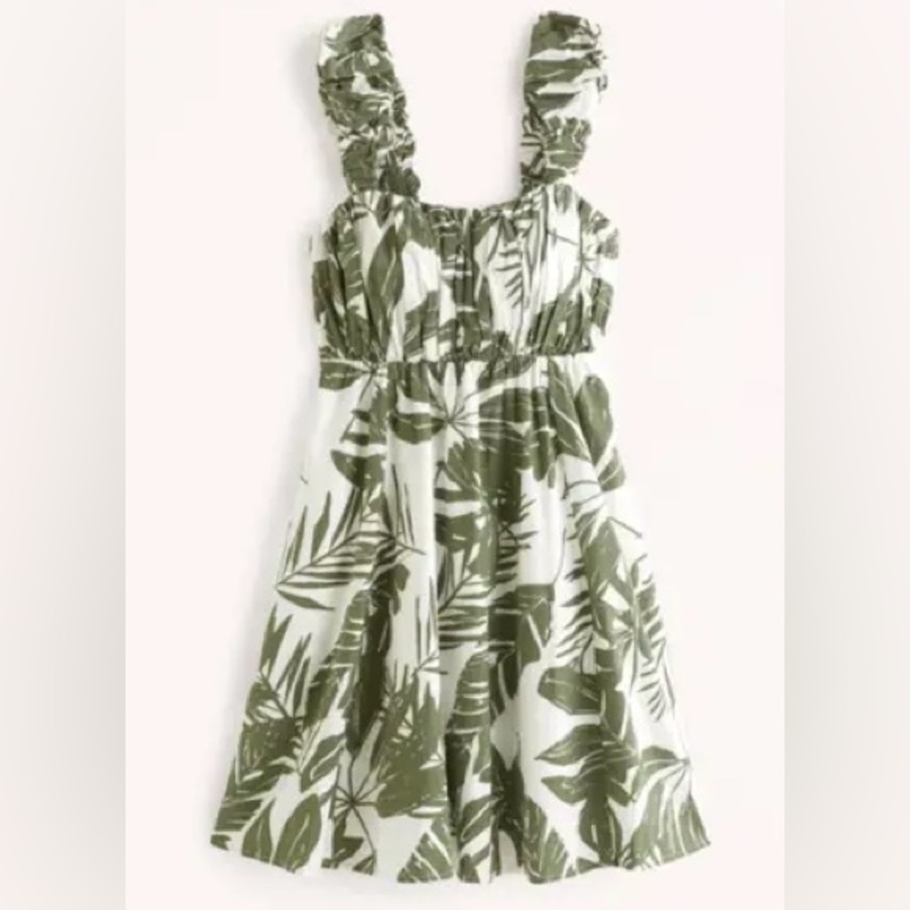 Abercrombie Puff Strap Babydoll Mini Dress XS Worn 1x